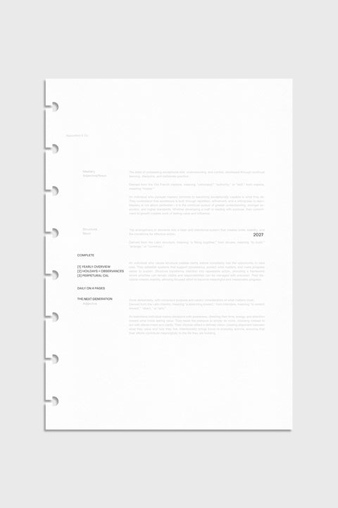 2027 Dated Complete Planner