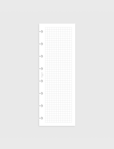 Half Page Grid Planner Inserts