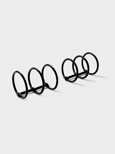 Aluminium Planner Rings | 25mm | Black