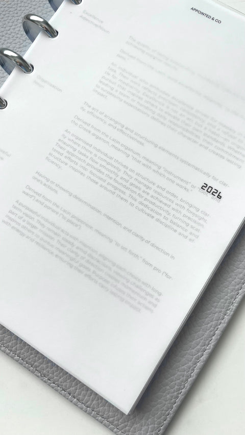 2026 Front and Monthly Vellum Dashboard Overlays | Black