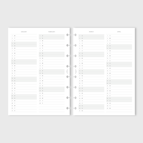 2025 Complete Planner (Vertical Grid Weekly)