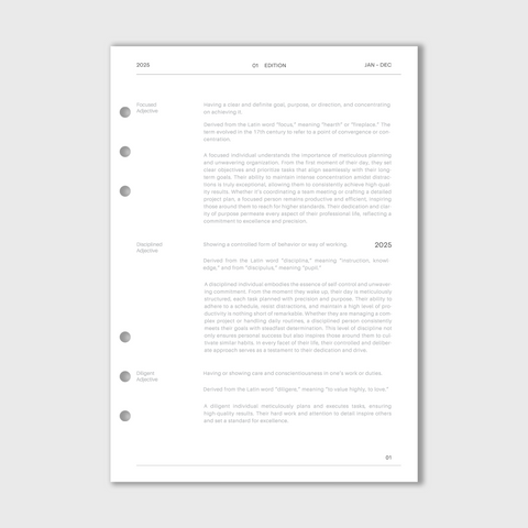 2025 Complete Planner (Horizontal Grid Weekly)