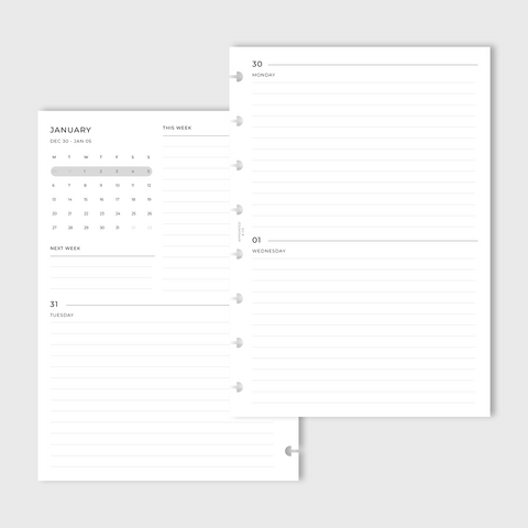 2025 Horizontal Weekly on 4 Pages