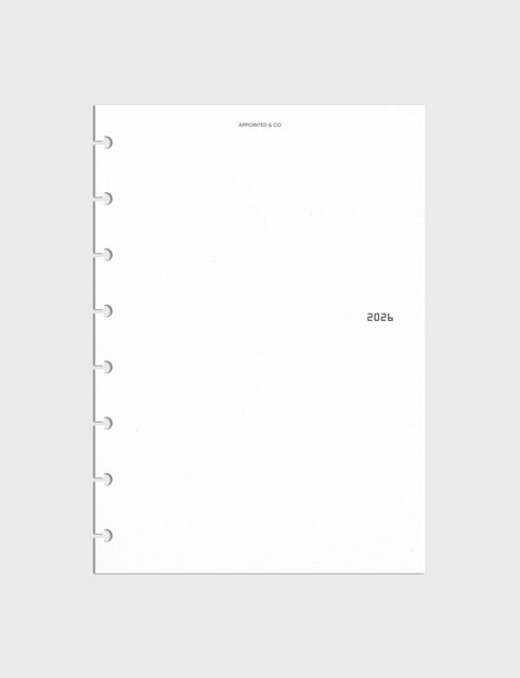 2026 Front and Monthly Vellum Dashboard Overlays | Black