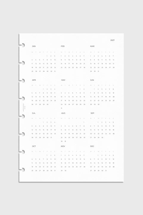 2027 Dated Yearly Overview Dashboard