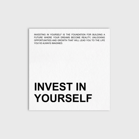 Invest In You Journaling Card (Double-sided)