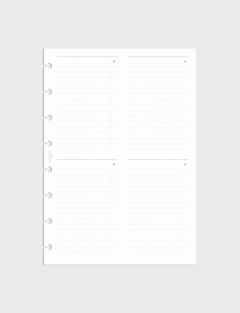 Checklist Planner Inserts