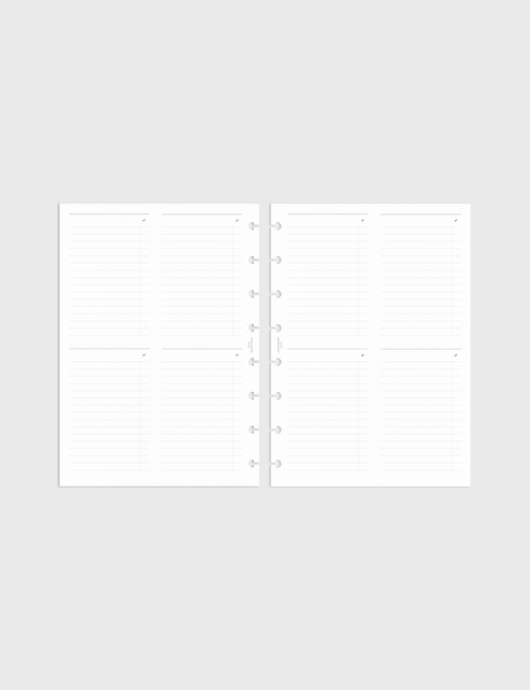 Checklist Planner Inserts
