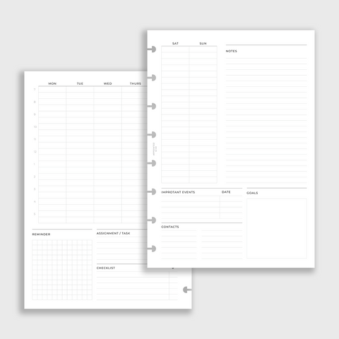 Classroom Timetable Inserts