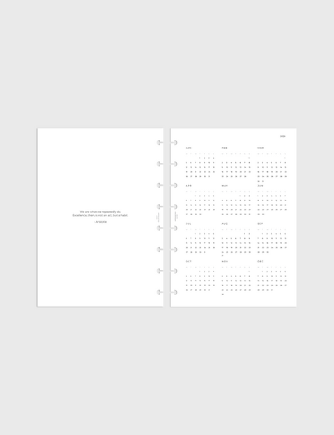 Dated Complete Planner 2026 | Vertical Grid Weekly