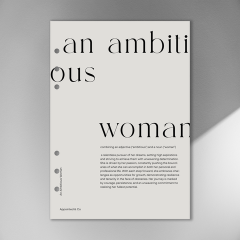 An Ambitious Woman Dashboard