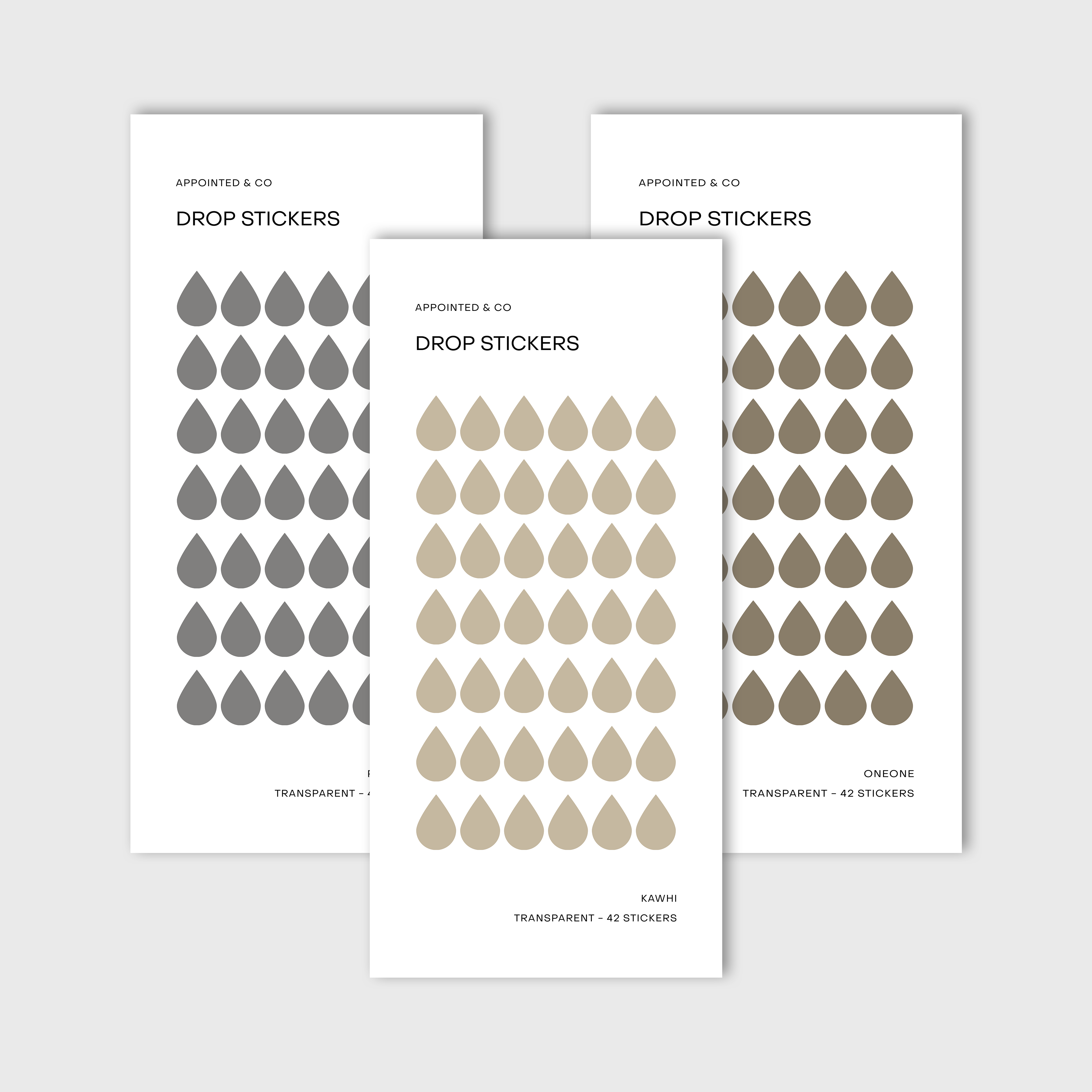 Drop Stickers – Appointed & Co