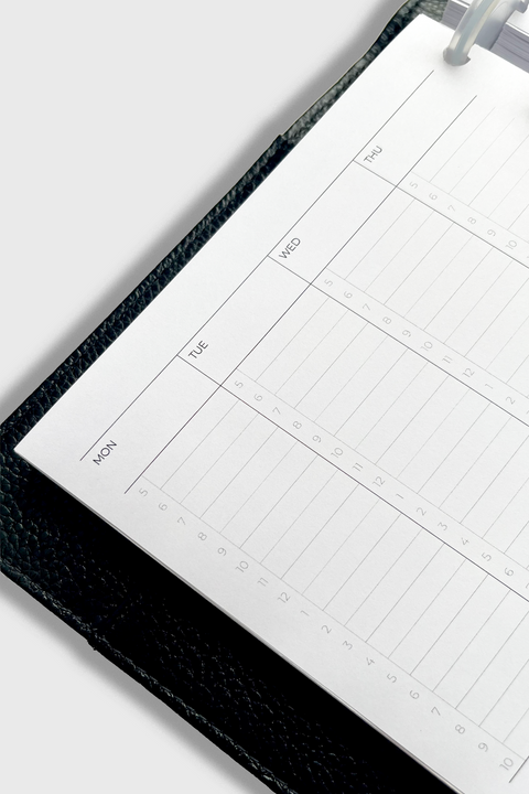 Undated Planner Inserts | Vertical Lined Weekly
