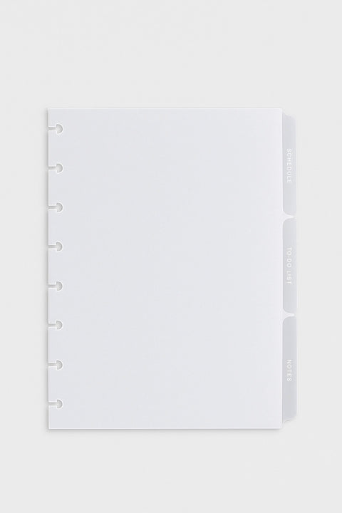 3 Tab Side Dividers | Frosted