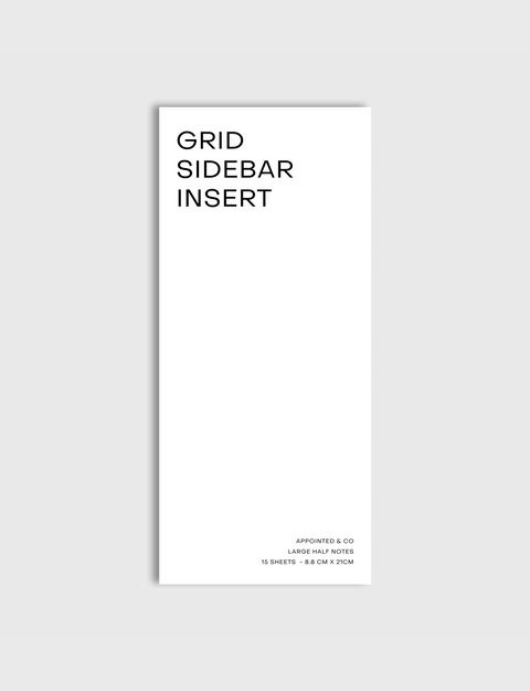 Grid Sidebar Planner Inserts