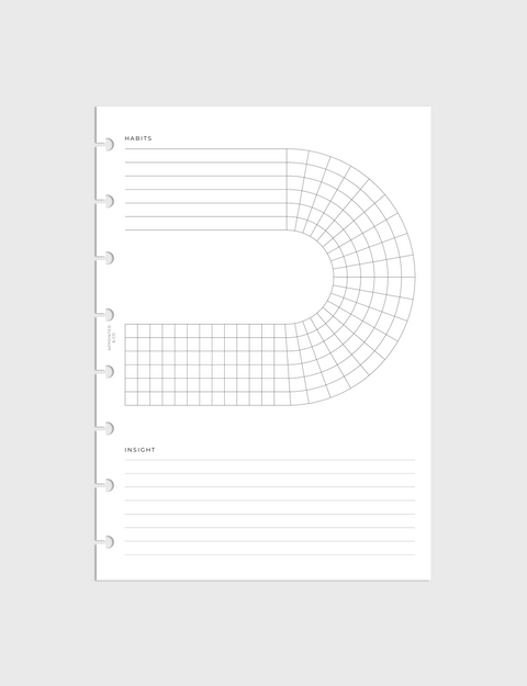 Habit Tracker Planner Inserts