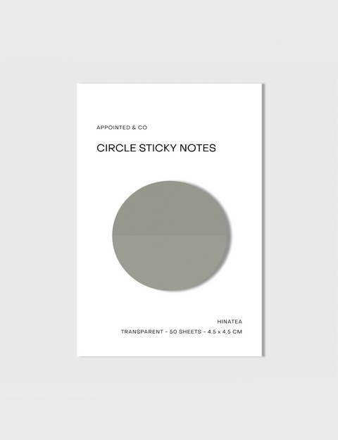 Circle Transparent Sticky Notes