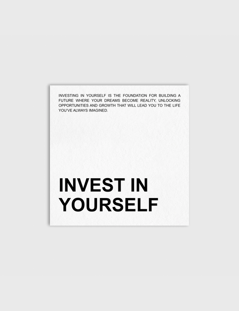 Invest In You Journaling Card (Double-sided)