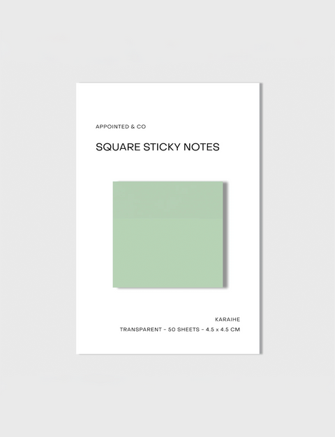 Square Transparent Sticky Notes
