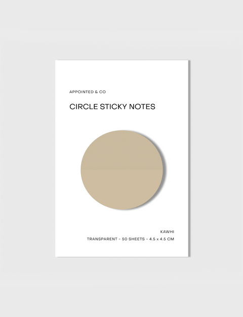 Circle Transparent Sticky Notes