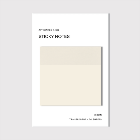 Cream Sticky Notes