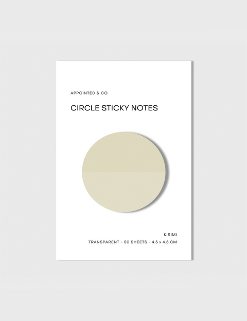 Circle Transparent Sticky Notes