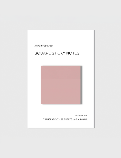 Square Transparent Sticky Notes