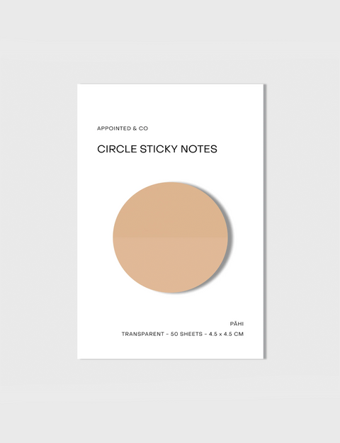 Circle Transparent Sticky Notes