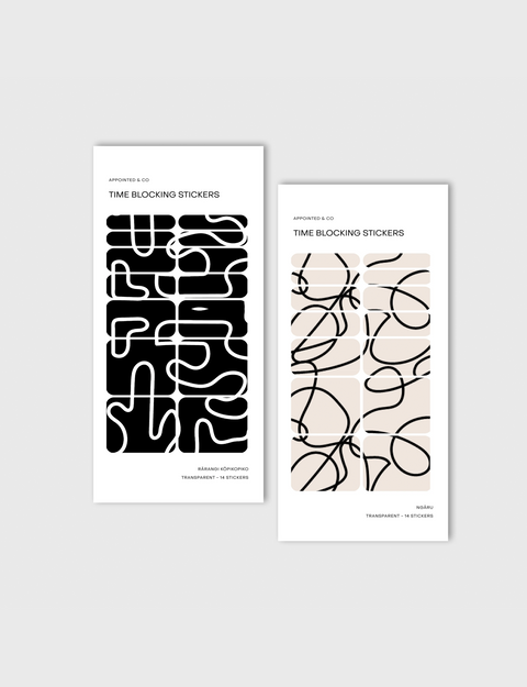 Time Blocking Sticker Set | Pattern