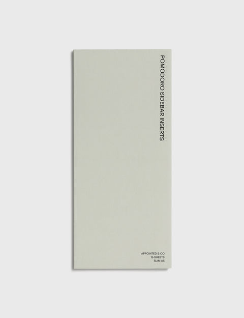 Pomodoro Sidebar Inserts