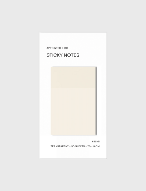 Transparent Rectangular Sticky Notes