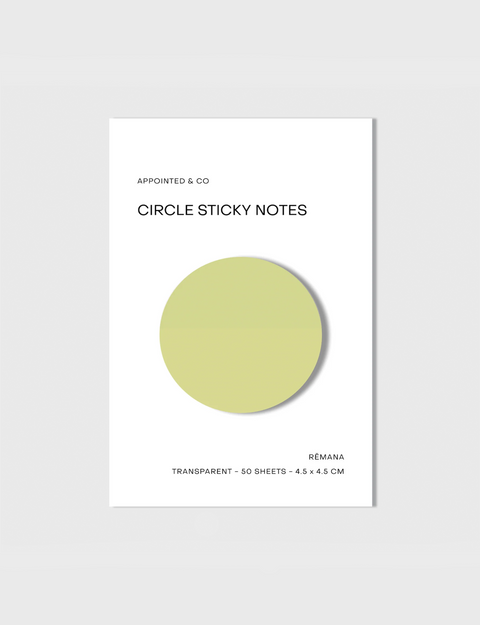 Circle Transparent Sticky Notes