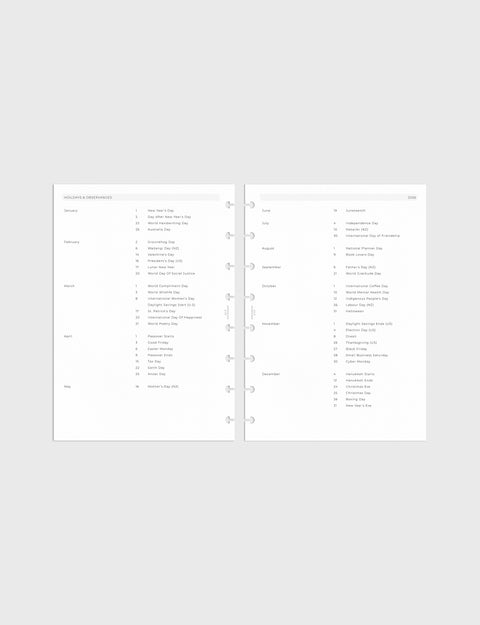 Dated Complete Planner 2026 | Entire Week on 2 Pages
