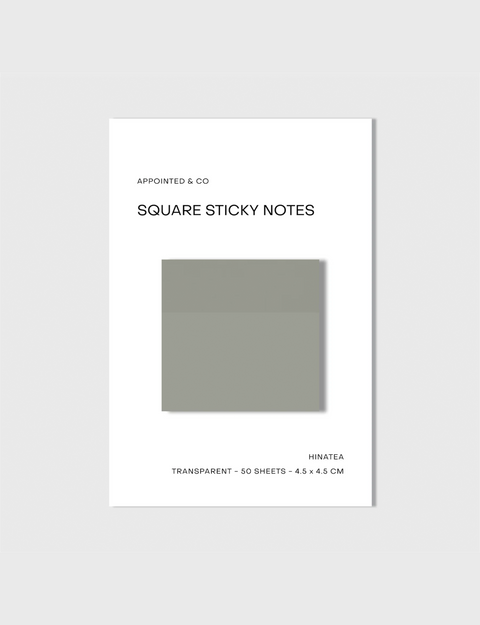 Square Transparent Sticky Notes