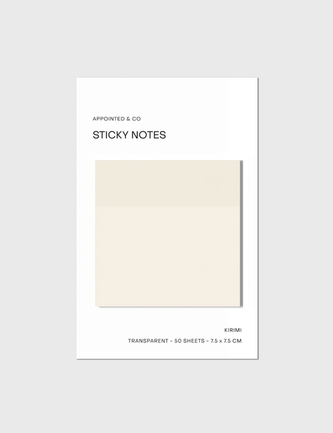 Transparent Sticky Notes