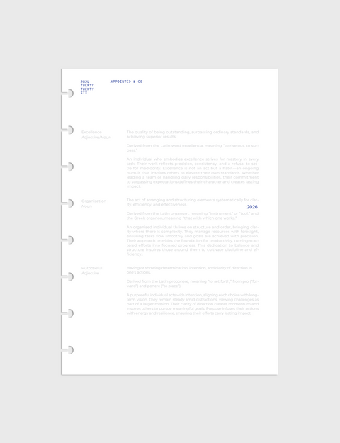 Dated Complete Planner 2026 | Entire Week on 2 Pages