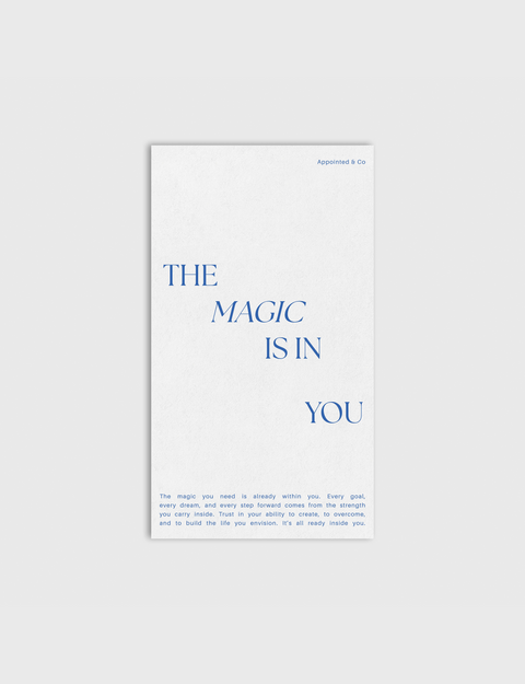 The Magic Is In You Journaling Card