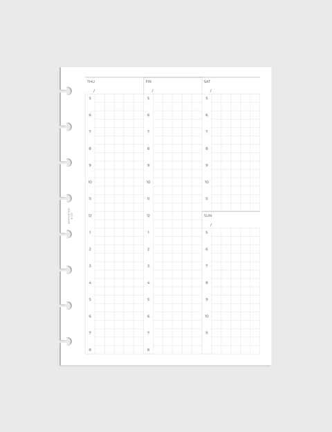 Time Blocking Planner Inserts