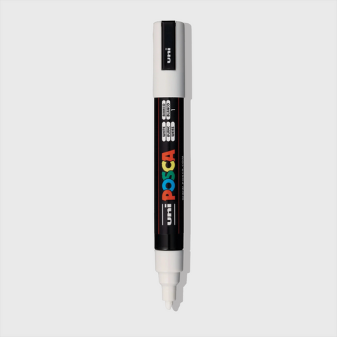 Uni Posca White Paint Marker | Ultra Fine | 0.7