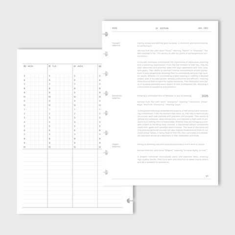 2025 Complete Planner (Vertical Grid Weekly)