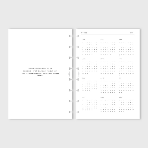 2025 Complete Planner (Vertical Grid Weekly)