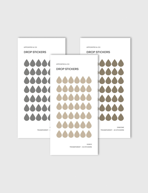 Drop Shape Sticker Set